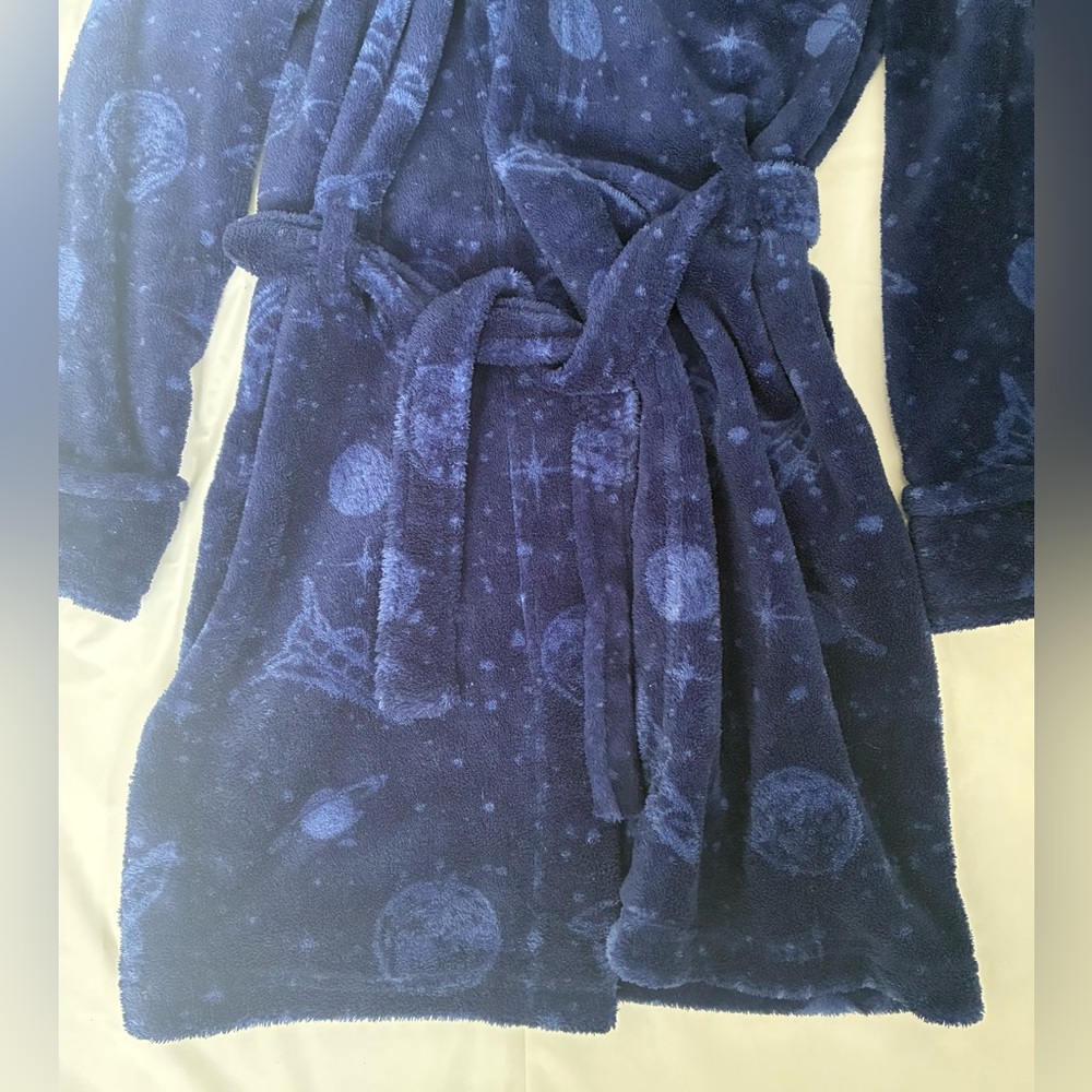 YOUTH ROBE BLUE OUTER SPACE GEORGE KIDS - Picture 5 of 8